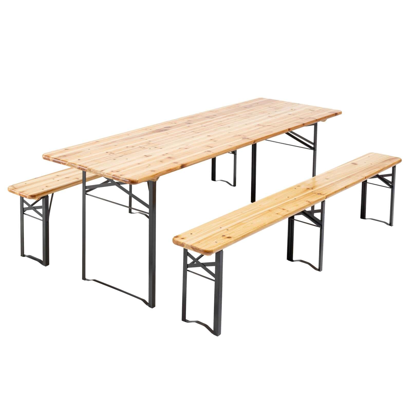 Ensemble Table et bancs brasserie